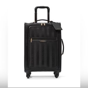 ❤︎ NWOT Victoria Secret Carry On Suitcase in Logo Jacquard Stripe